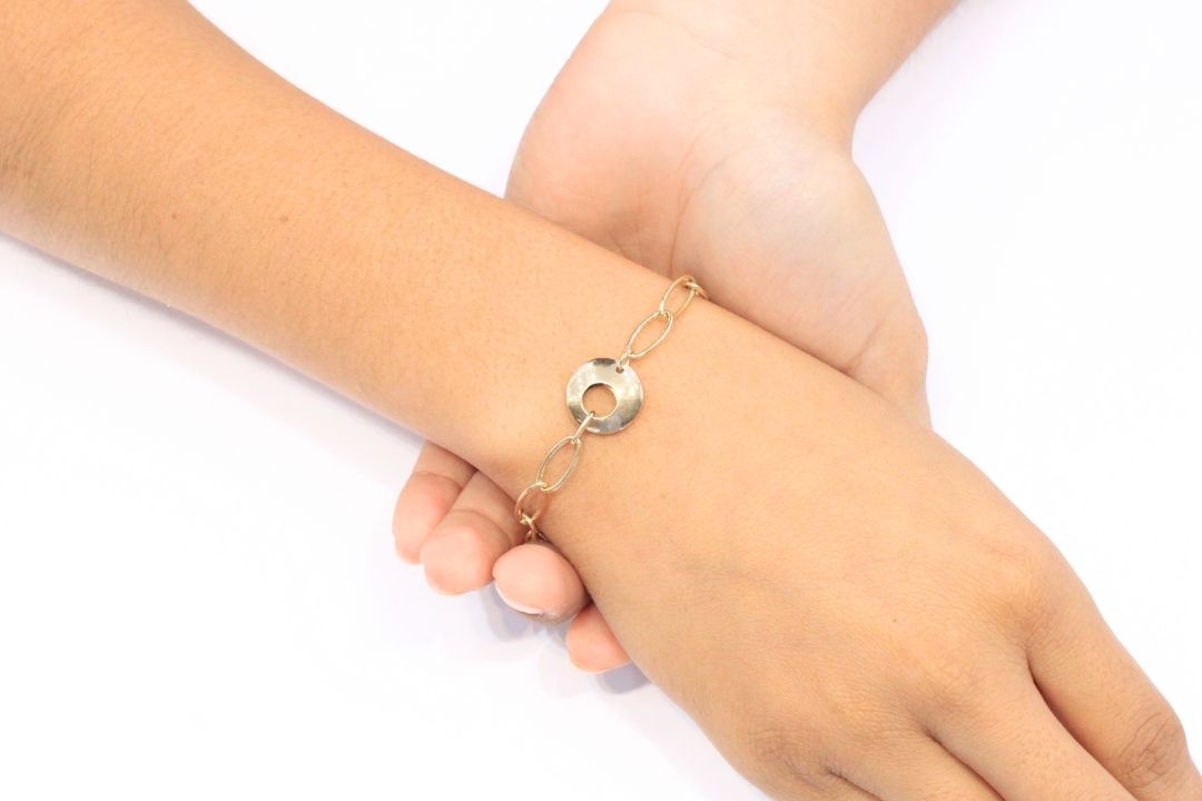 Pulsera Especial con Eslabones Circulares mod. 5459